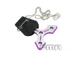 FMA Triangle Necklace Purple TB321